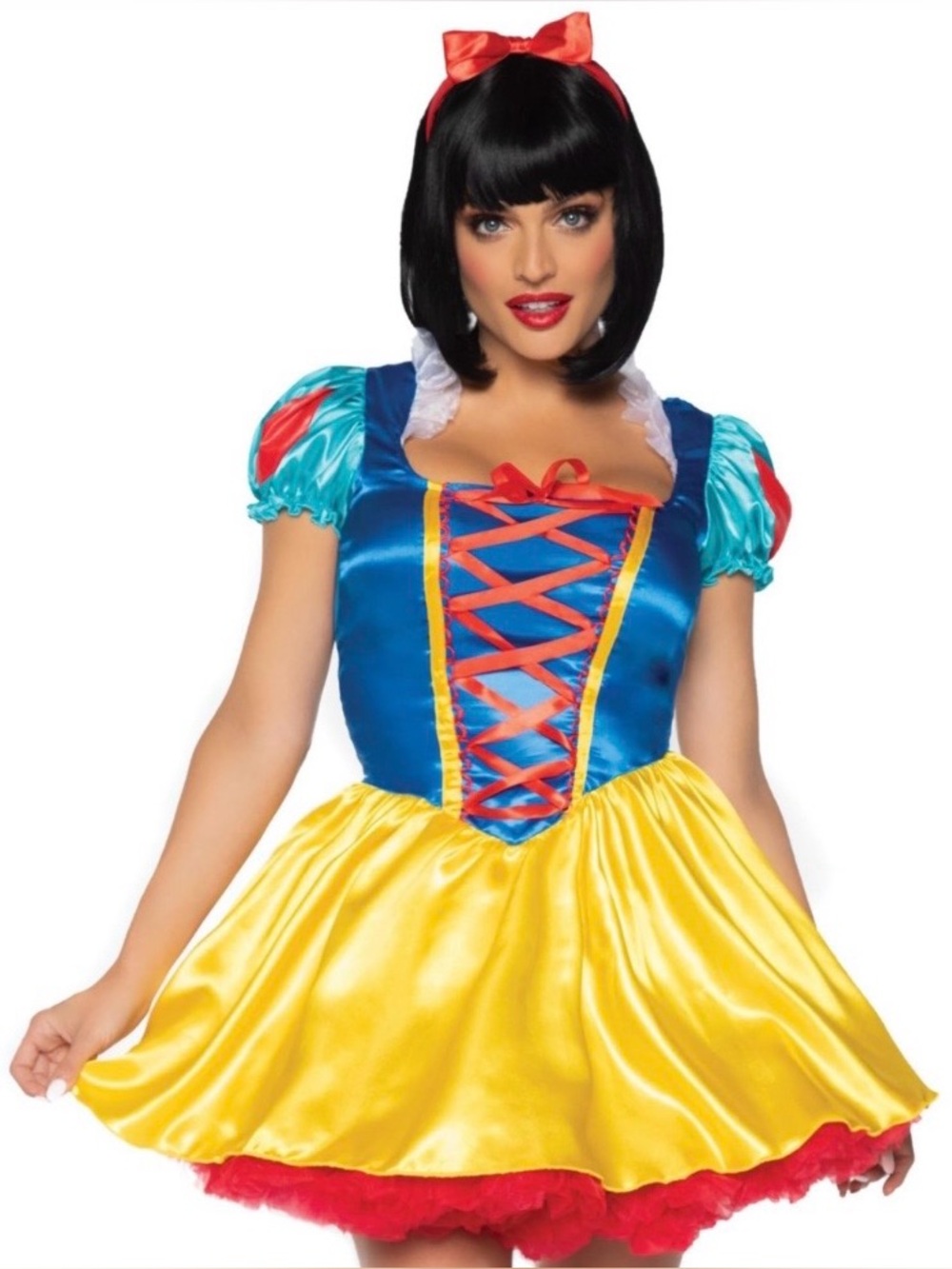 Leg Avenue Fairytale Snow White Halloween Costume Dress Medium/Large Cosplay EUC